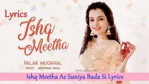 Ishq Meetha Ae Suniya Bada Si Lyrics