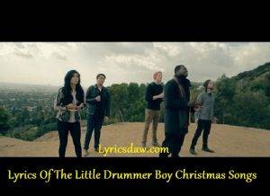 Lyrics Of The Little Drummer Boy