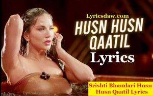 Srishti Bhandari Husn Husn Qaatil Lyrics