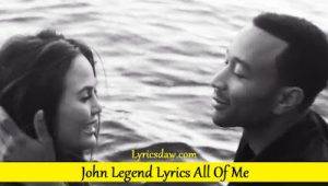 John Legend Lyrics All Of Me 1