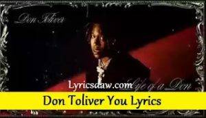 Don Toliver You Lyrics