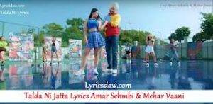 Talda Ni Jatta Lyrics