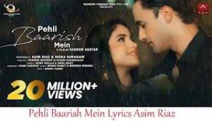 Pehli Baarish Mein Lyrics