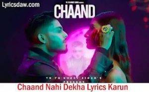 Chaand Nahi Dekha Lyrics